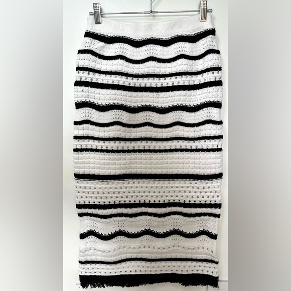 House of Harlow 1960 NWT Fringe Crochet Sleeveless Midi Skirt Set - Picture 5 of 6